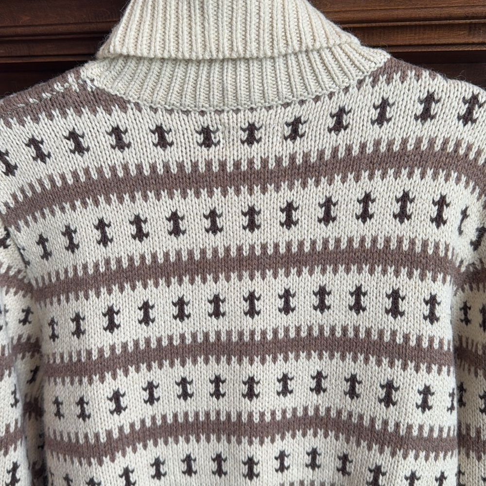GANT Rugger Khaki Knitted Wool Alpaca Turtleneck Sweater NWT Large - Picture 12 of 13